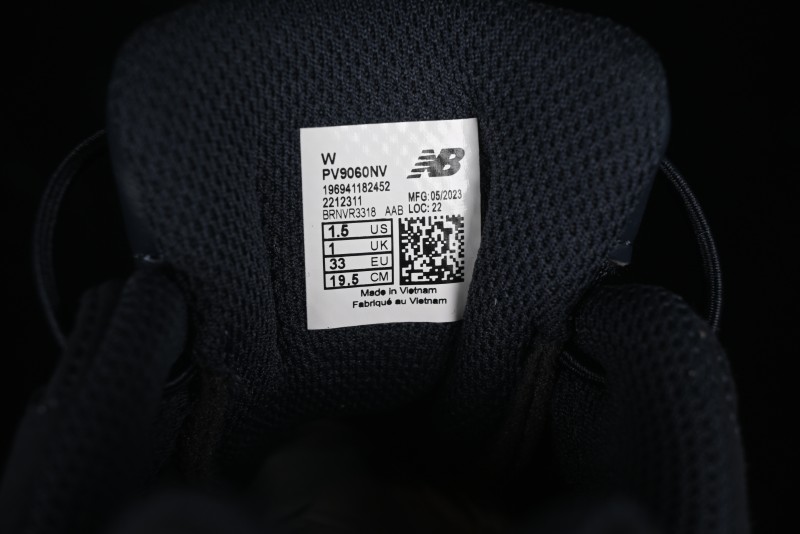 New Balance 9060 Series Kids Hook and Loop Sneakers - PV9060NV