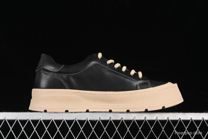 Ecco Street Light Series Autumn Height-Increasing Round-Toe Versatile Casual White Sneakers - 63311901001