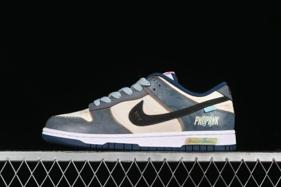 Nike Dunk Low Panda Prank Nautical Era Exploration Wave Low Top Casual Sneakers - DD1391-400