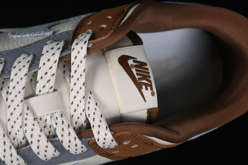 Nike SB Dunk Low Levi's Collaboration - White Grey Brown Anniversary Customized Low-Top Casual Sneakers - JH8310-958