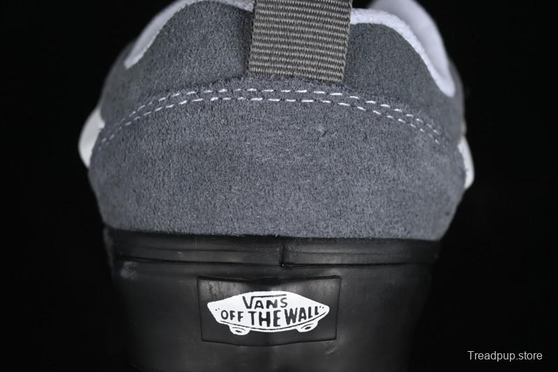 Vans Knu Skool Dark Grey Black Sole Versatile Casual Slip-Resistant Cushioned Platform Sneakers - VN000D22PWT