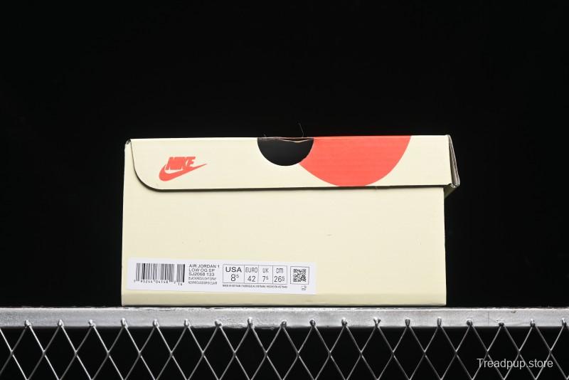 Nike Travis Scott x Fragment Design x Air Jordan 1 Low OG SP AJ1 Sneakers - SJ2068-133
