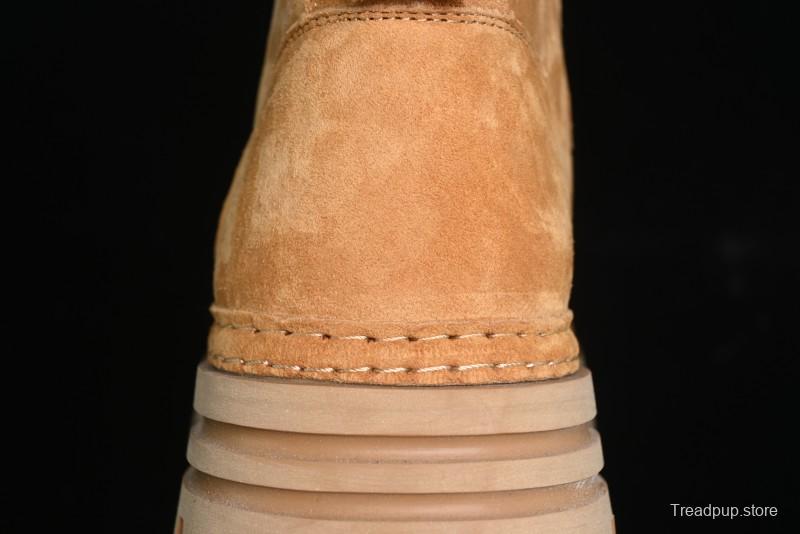 ECCO Exostrike Series Work Leather Anti-Slip Platform Boots - 63890801003