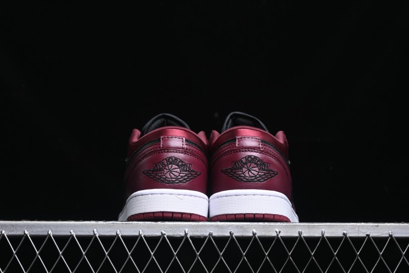 Nike Air Jordan 1 Low AJ1 Black Wine Red Metallic Wings DB6491-600