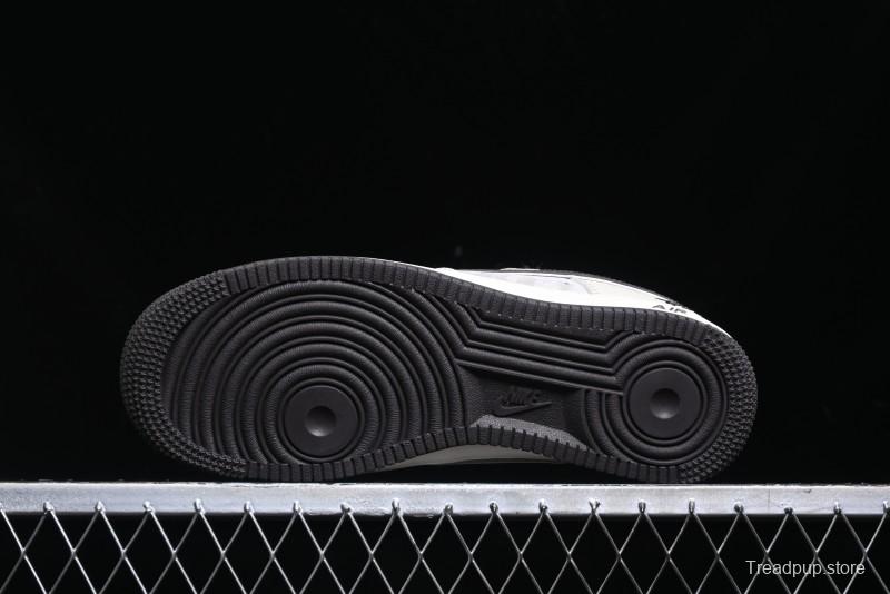 Nike Air Force 1 '07 Low Stussy Collaboration - White Black Sole Low-Top Casual Sneakers - XZ6188-279