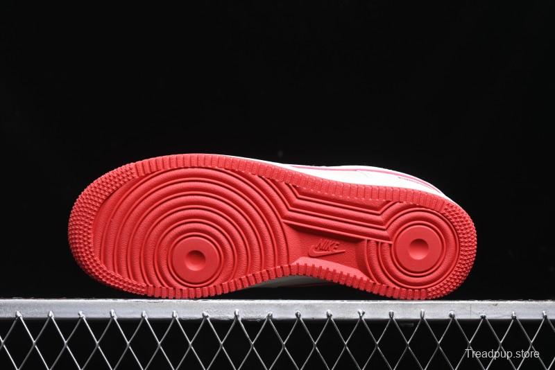 Nike Air Force 1 '07 Low Supreme Casual Sneakers in White/Red - DF0188-011