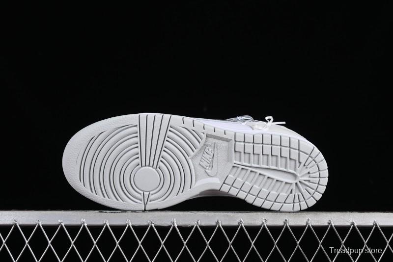 Nike Dunk Low SB Casual Sneakers with Deconstructed Laces and Ribbon Bow Design - DH9765-102