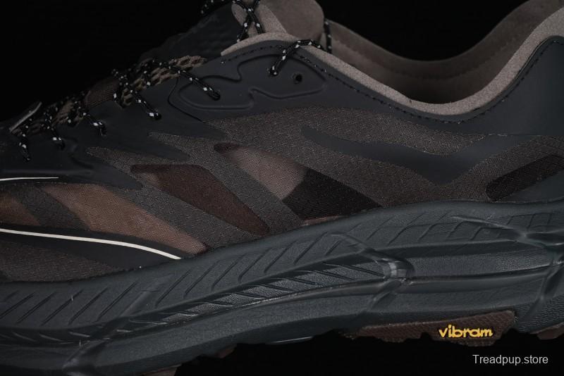 HOKA ONE ONE Satisfy Running Mafate Trail Low-Cut Cushioned Outdoor Hiking Shoes - 1157050 COFF