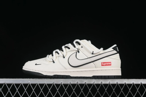 Nike SB Dunk Low Supreme Collaboration Anniversary High-End Custom Low-Top Casual Sneakers - YX5066-259