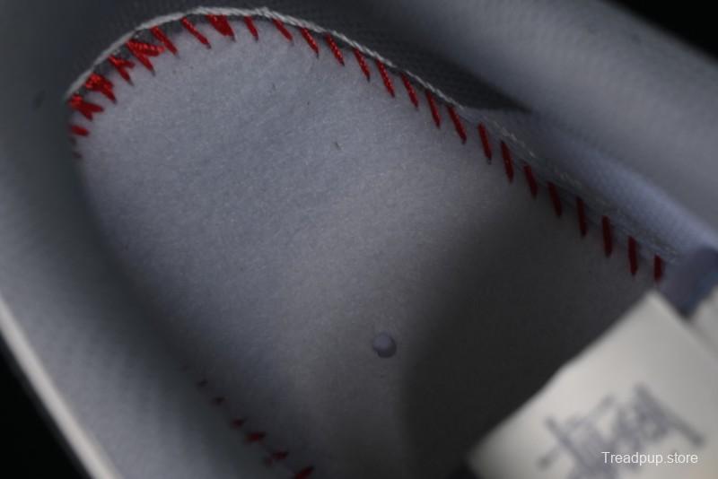 Nike Air Force 1 '07 Low Stussy Collaboration Light Grey Blue Sole Low-Top Casual Sneakers - XS1958-517