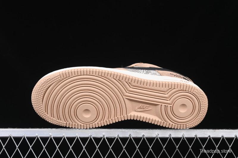 Nike Air Force 1'07 Low The North Face Collaboration - Mesh Brown Low-Top Casual Sneakers - KK1988-031