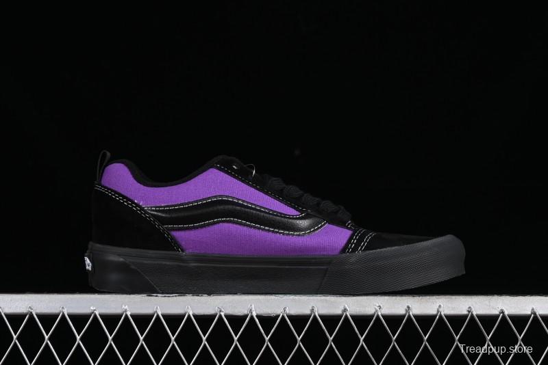 Vans Classics Knu Skool Black Purple Slip-On Shoes - VN0009QCSWE
