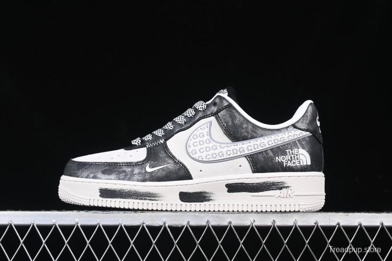 Nike Air Force 1 '07 Low The North Face Collaboration - Leather Graffiti Casual Sneakers - DM6688-008