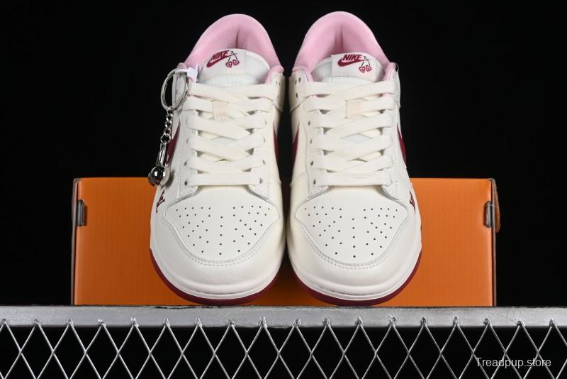 Nike SB Dunk Low Valentine's Day Limited Edition - Cherry Valentine Anniversary High-End Custom Low-Top Casual Sneakers - XX2025-312