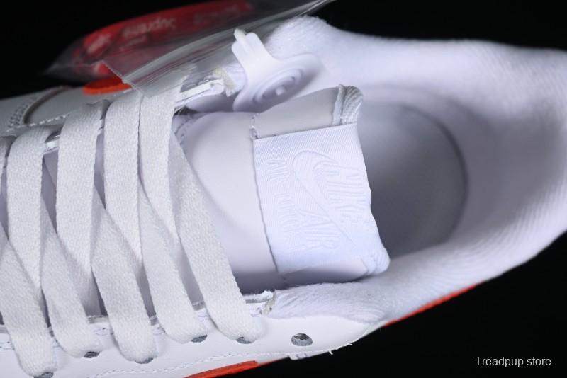 Nike Supreme x Air Force 1 '07 Low White Red Collaboration Casual Sneakers - CU9225-101