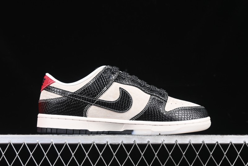 Nike SB Dunk Low Year of the Snake Limited Edition Black Snake Dual-Color Anniversary Custom Low-Top Casual Skate Shoes - HH7518-031