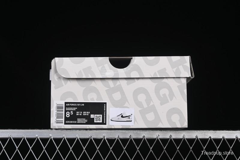 Nike Air Force 1 '07 Low The North Face Collaboration Beige Grey Carbon Black Swoosh Low-Top Casual Sneakers - XZ6188-916
