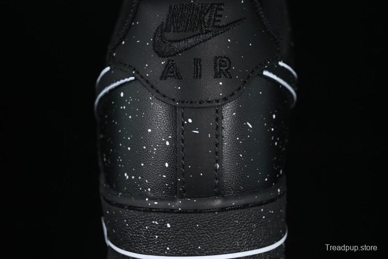 Nike Air Force 1 '07 Low 2D Anime Theme Black White Splatter Casual Sneakers - CK0316-059