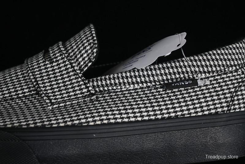 Vans Demons Style 53 Black White Retro Houndstooth Loafers - VN000CQPYER