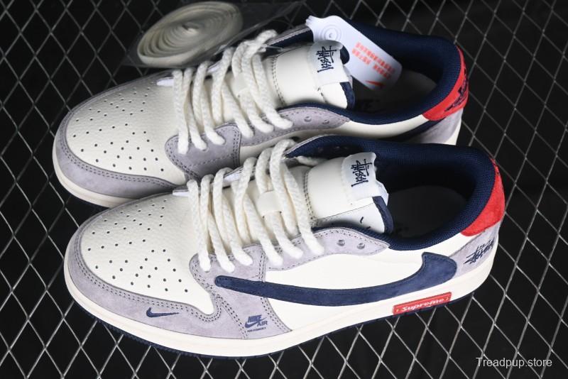 Nike Travis Scott x Fragment Design x Air Jordan 1 Low OG SP AJ1 Retro Sneakers - SJ2068-141