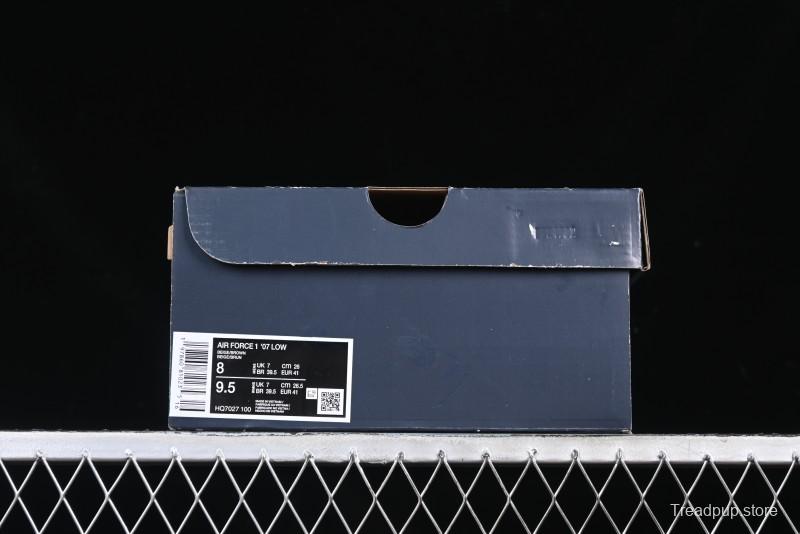 Nike Air Force 1 '07 Low Casual Sneakers with Full-Length Air Cushion - HQ7027-100