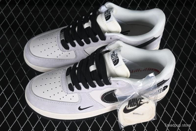 Nike Air Force 1 '07 Low The North Face Collaboration Beige Grey Carbon Black Swoosh Low-Top Casual Sneakers - XZ6188-916