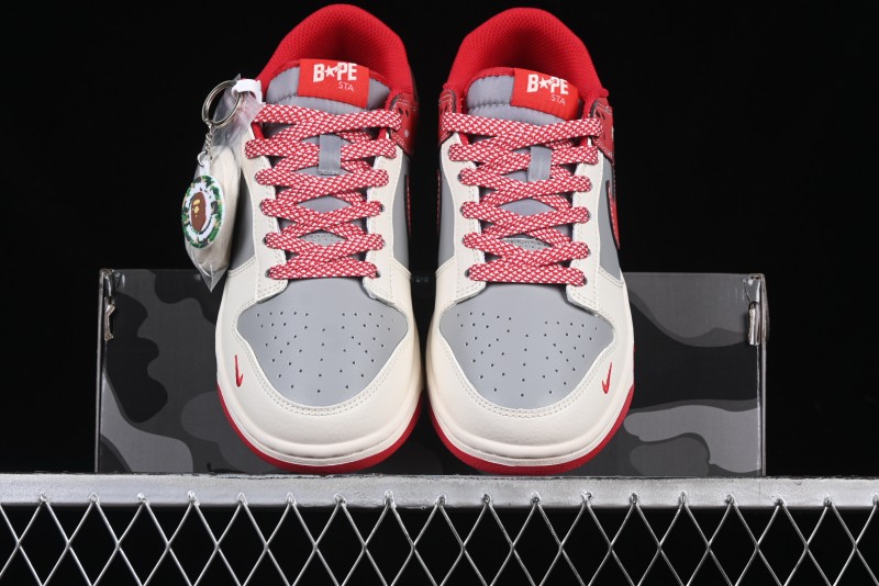 Nike SB Dunk Low BAPE Collaboration Anniversary High-End Custom Sneakers - BB8969-008
