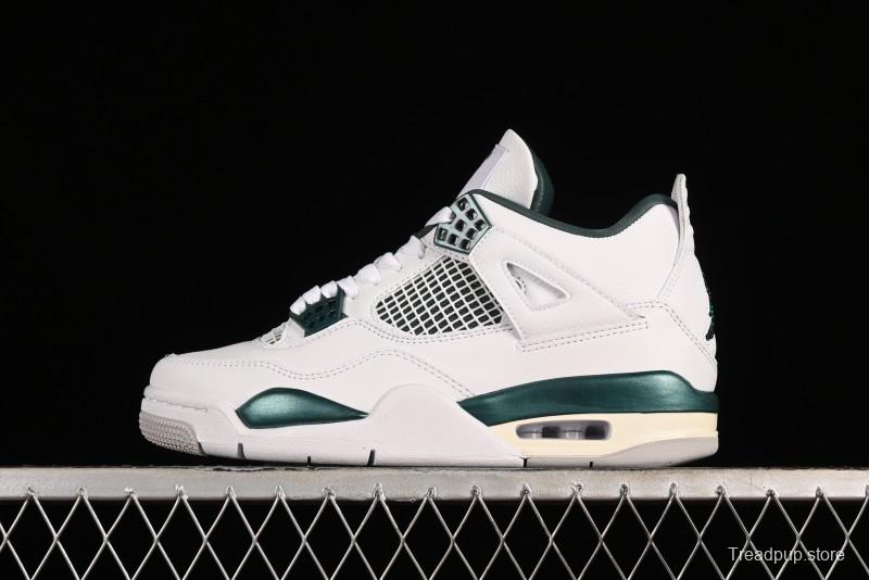 Nike Air Jordan 4 Retro Sneakers with Oxidized Green Accents and Visible Air Cushion - AQ8138-103
