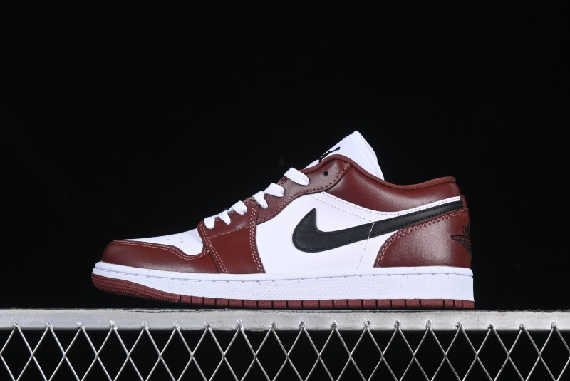 Nike Air Jordan 1 Low AJ1 White University Red Casual Sneakers - HF3148-102