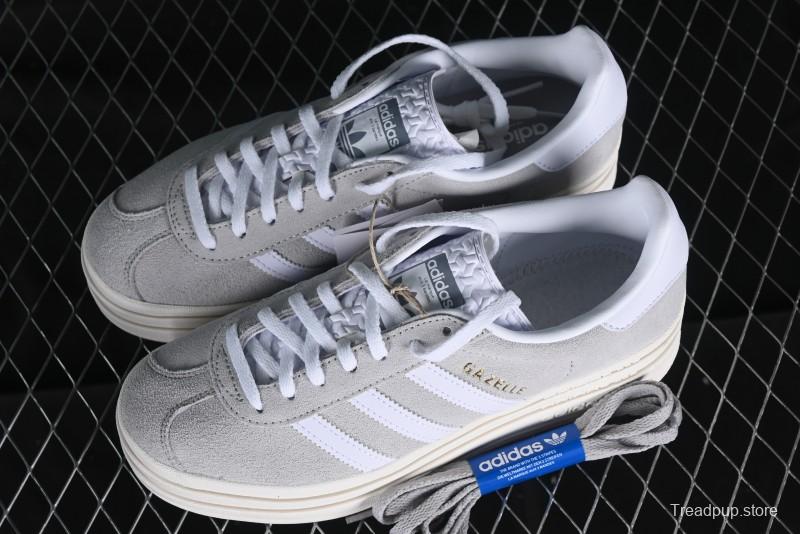 Adidas Originals Gazelle Bold HQ6893 Low-Top Sneakers with Thick Sole for Casual Wear, Slip-Resistant and Durable