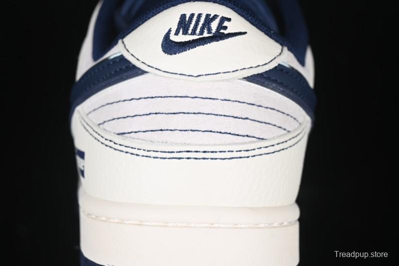 Nike SB Dunk Low Supreme Collaboration - Light Blue Double Swoosh Anniversary Custom Low-Top Casual Skate Shoes - XX3168-301