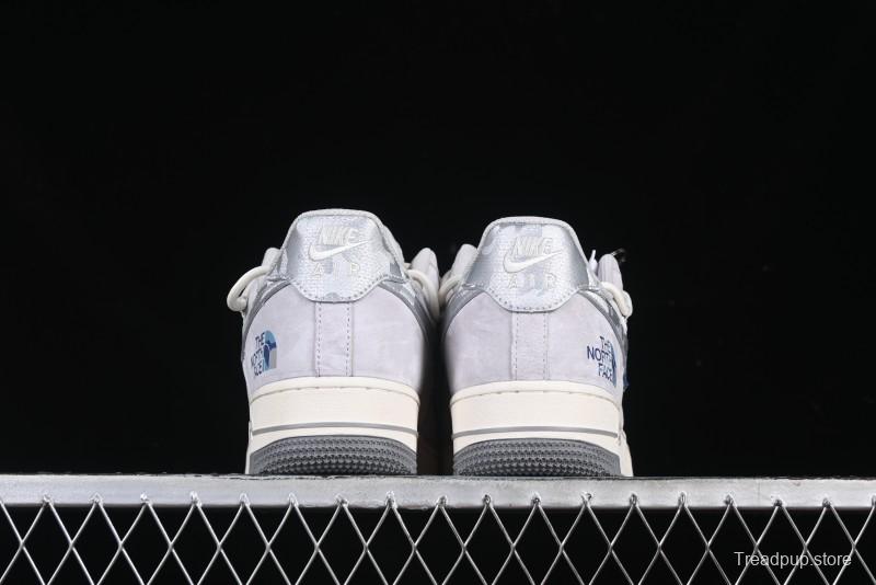 Nike Air Force 1 '07 Low The North Face Collaboration Silver Swoosh Drawstring Casual Sneakers - DM6688-016