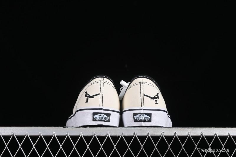 Vans Authentic Peace Dove Series Classic Canvas Patchwork Low-Top Skate Shoes - VN0009VBPB