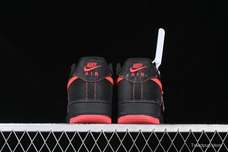 Nike Air Force 1 '07 Low Casual Sneakers in Heartbeat Orange with Full-Length Air Cushion - DF0188-015