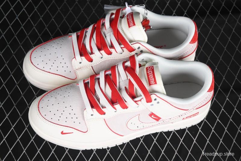 Nike SB Dunk Low Supreme Collaboration Anniversary Custom Low-Top Casual Sneakers - DM6868-033