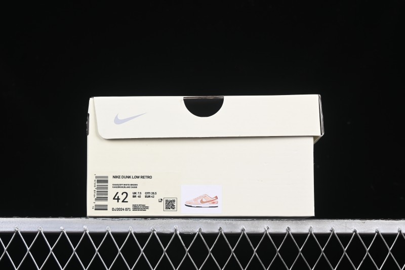 Nike SB Dunk Low Anniversary Edition Dark Swoosh Brown White Custom Low-Top Casual Skate Shoes - DJ2024-071