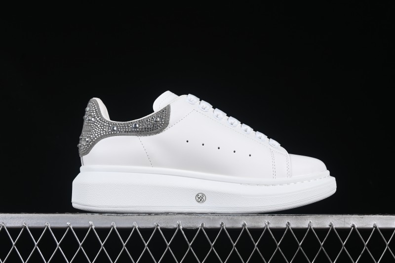 Alexander McQueen Oversized Sneakers with White Rhinestones - D.E5