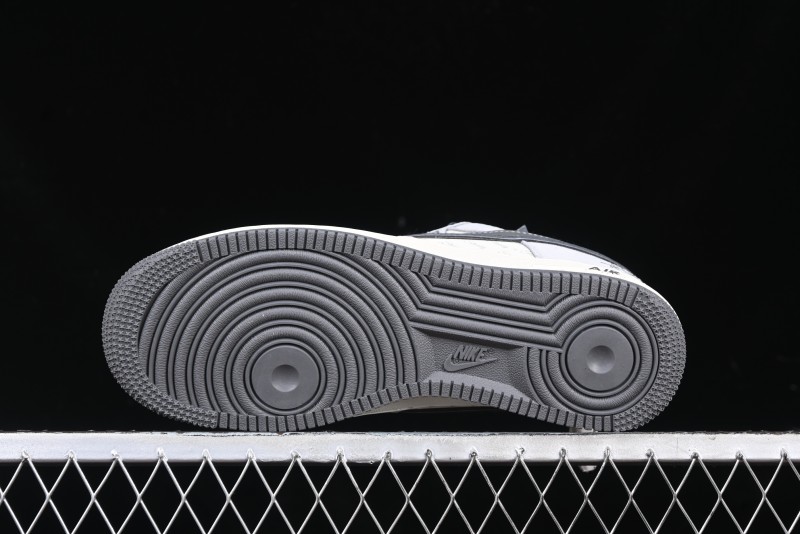 Nike Air Force 1 '07 Low Stussy Collaboration - Pig Grey Swoosh Low-Top Casual Sneakers - XZ3318-066