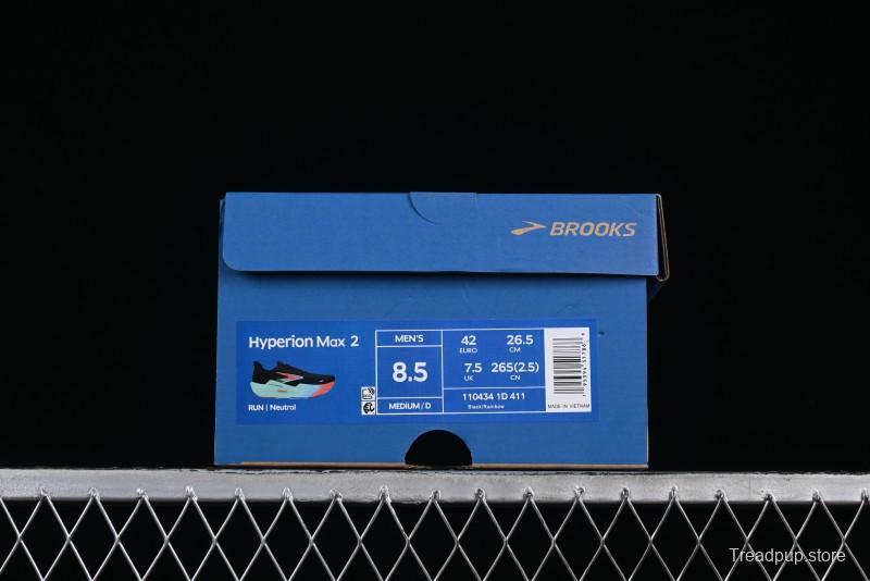 Brooks Hyperion Max 2 Cushioned Racing Marathon Running Shoes - 1104341D411