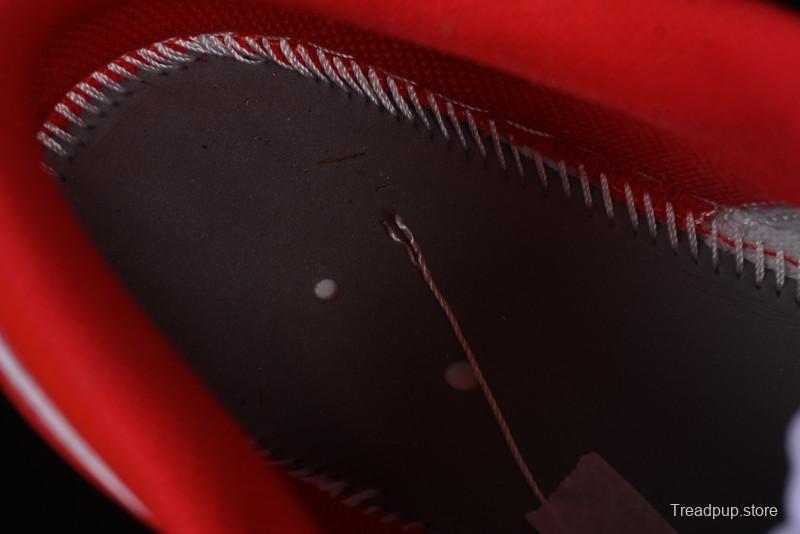 Nike Air Jordan 1 Low AJ1 White Red Casual Sneakers - 553558-166