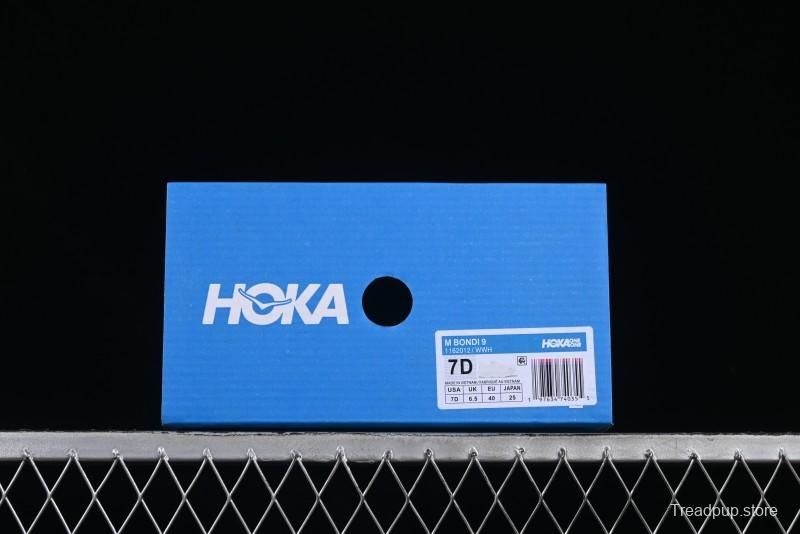 HOKA ONE ONE Bondi 9 Knit Lightweight Casual Running Shoes - 1162012 WWH