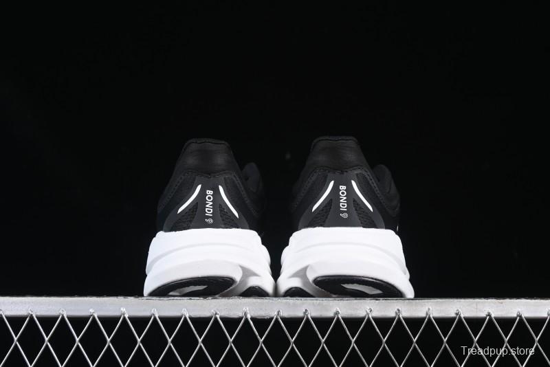 HOKA ONE ONE Bondi 9 Knit Lightweight Casual Running Shoes - 1162012 BWHT