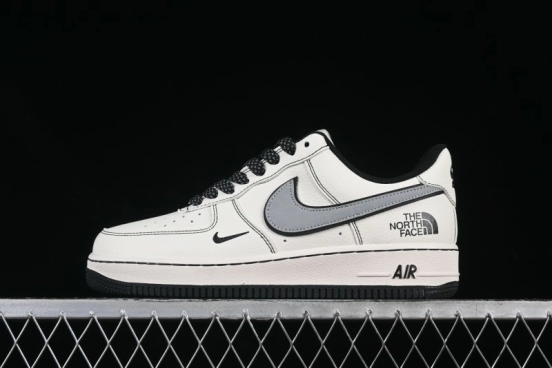 Nike Air Force 1 '07 Low The North Face x Comme des Garçons Black White Line Casual Sneakers - HH7518-050