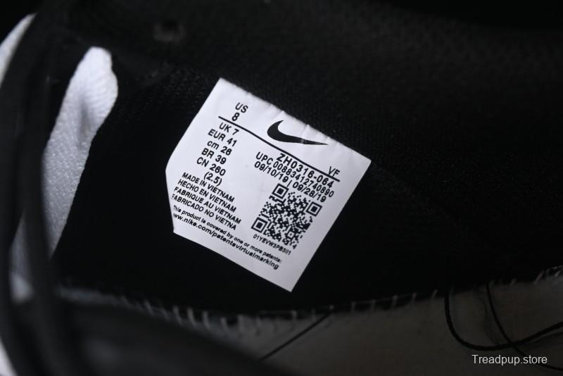 Nike Air Force 1'07 Low Silver Wing Panda Casual Sneakers with Strap - ZH0316-064