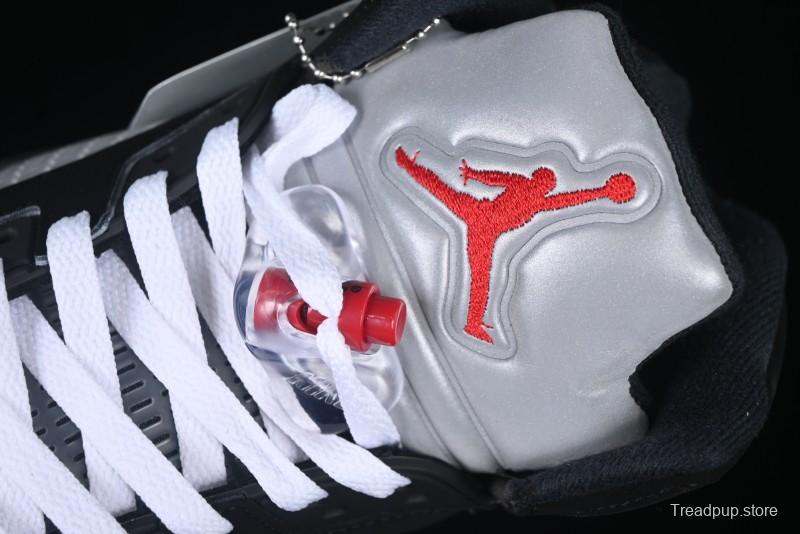 Nike Air Jordan 5 Retro Black "Metallic Reimagined" Basketball Shoes - HF3975-001