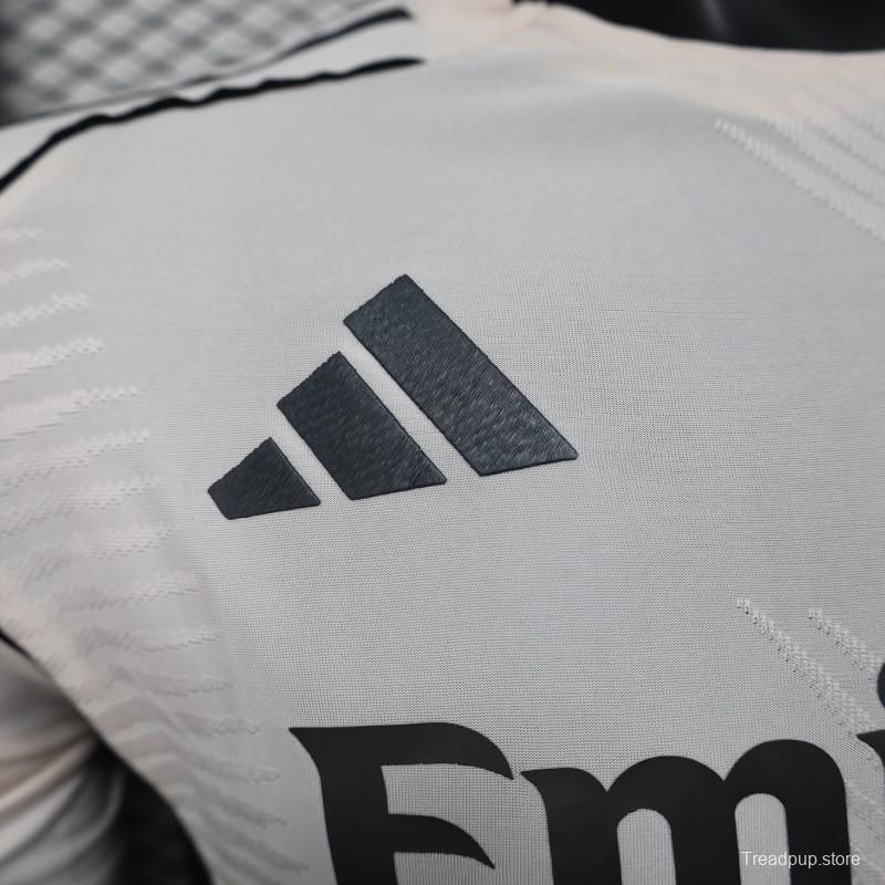 Player Version 25/26 Real Madrid White with Textured Pattern Jersey