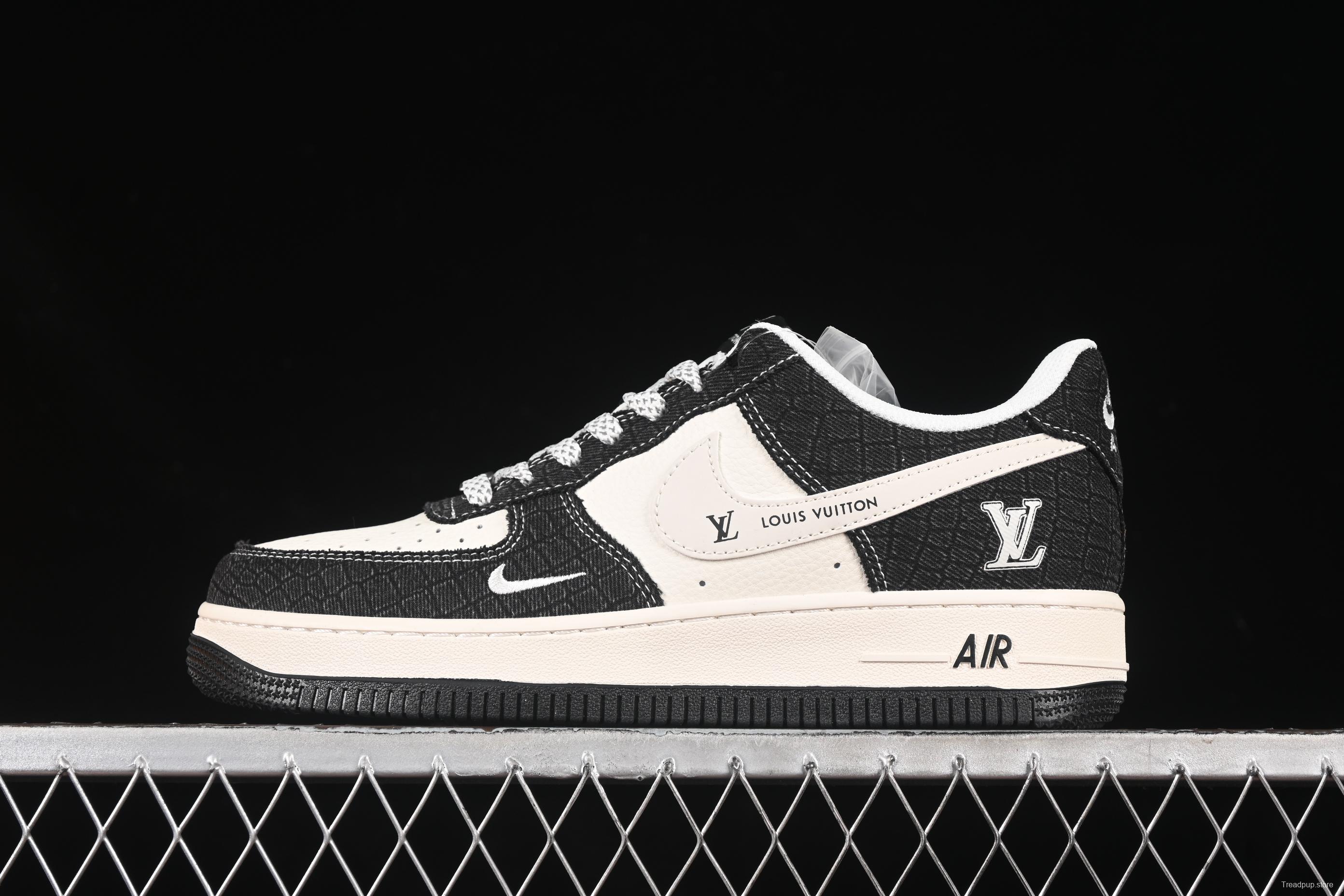 Nike Air Force 1 '07 Low LV Collaboration Denim Black Casual Sneakers - XS1958-550