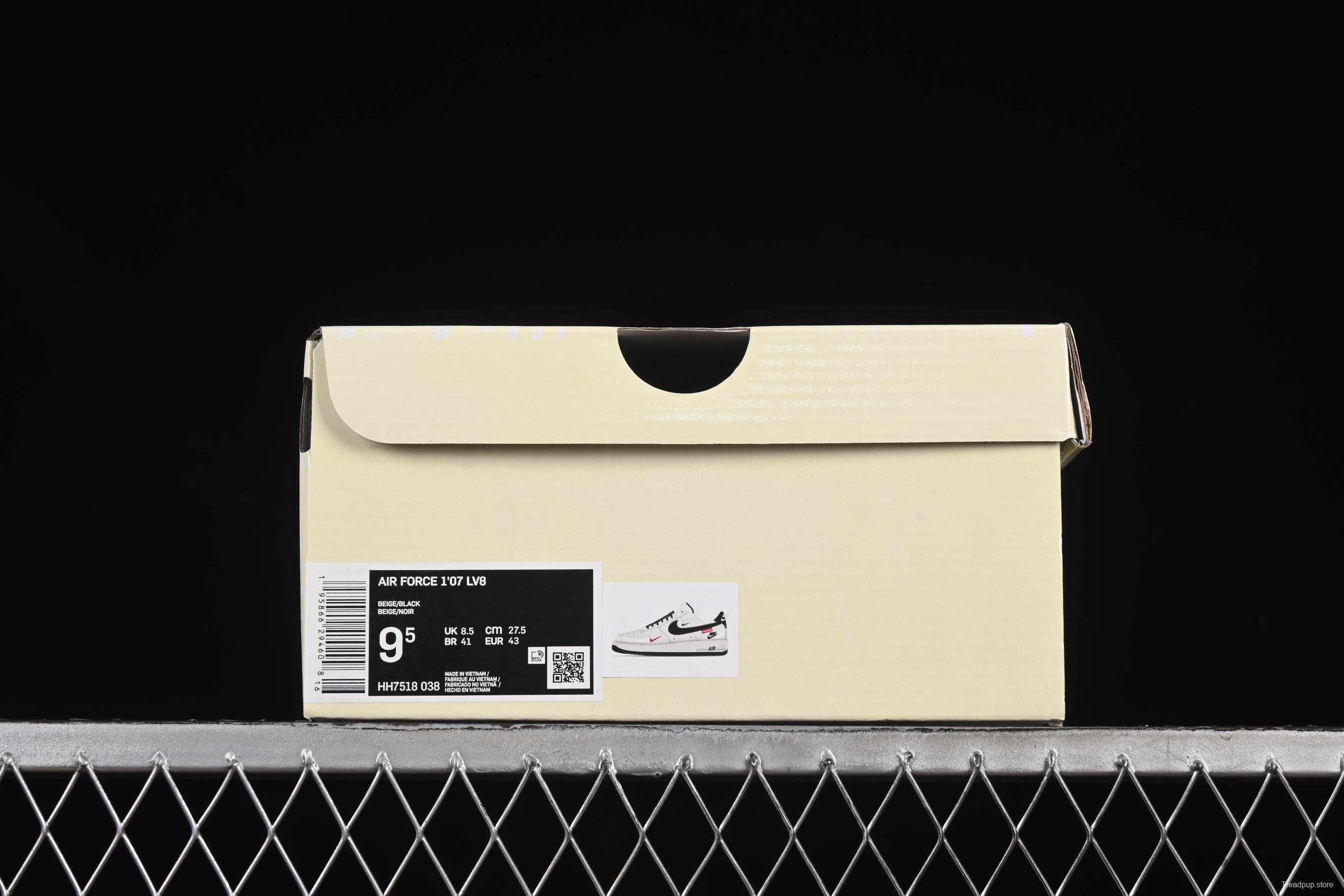 Nike Air Force 1 '07 Low Supreme Casual Sneakers with Full-Length Air Cushion - HH7518-038