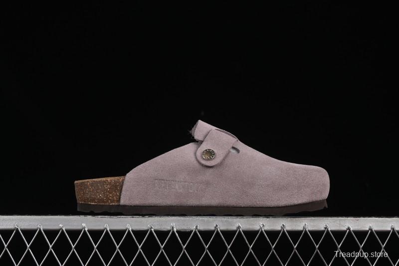 Birkenstock Arizona Soft Footbed Sandals with Suede Leather and Lambswool Lining - G.D4