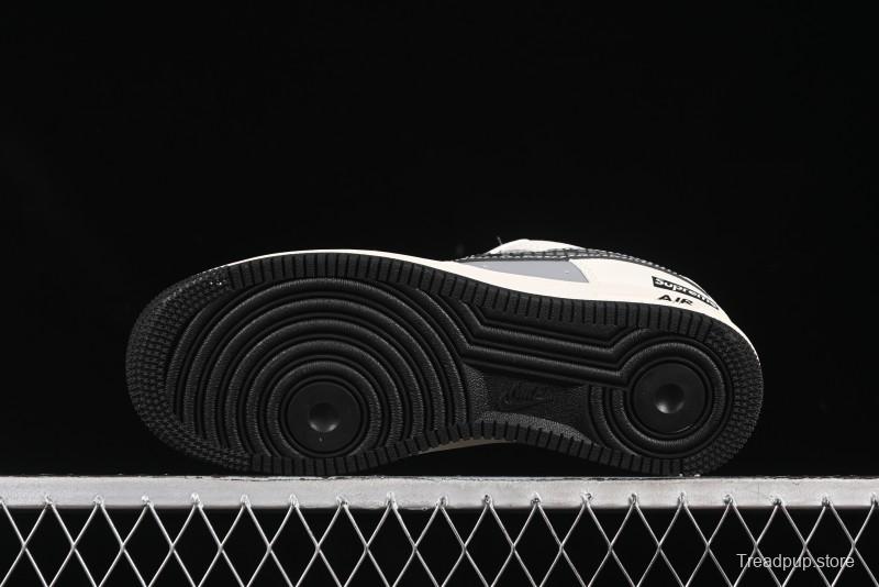 Nike Air Force 1 '07 Low Supreme Collaboration Beige Gray Building Blocks Casual Sneakers - XS1958-568